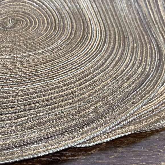 Set 6 15" Woven Brown Placemats - Picture 3 of 4